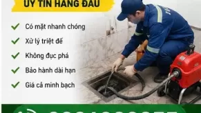 Xử Lý Cống Nghẹt Triệt Để Bảo Hành 5 Năm Giá Rẻ Bất Ngờ