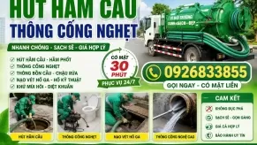 Hút Hầm Cầu Tại Phường Chánh Hiệp Tphcm Bảo Hành 3 Năm