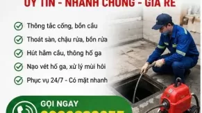 Giải quyết tắc nghẽn cống cho hộ gia đình phục vụ 24/24