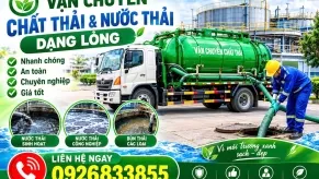Vận Chuyển Nước Thải Nguy Hại Chuyên Nghiệp Pháp Lý Rõ Ràng