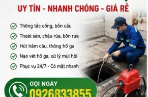 Giải quyết tắc nghẽn cống cho hộ gia đình phục vụ 24/24