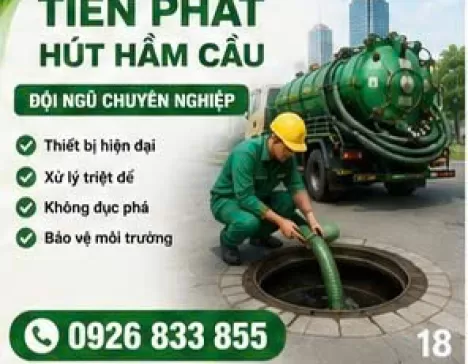 Công Ty Hút Hầm Cầu Giá Rẻ Chuyên Nghiệp Hóa Đơn VAT Đầy Đủ