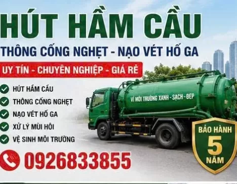 Nạo Vét Hố Ga Uy Tín Chuyên Nghiệp Bằng Công Nghệ Cao