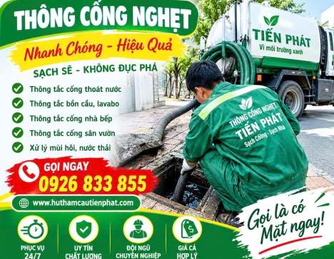 Thông Cống Nghẹt Quận 11 TPHCM Chuyên Nghiệp