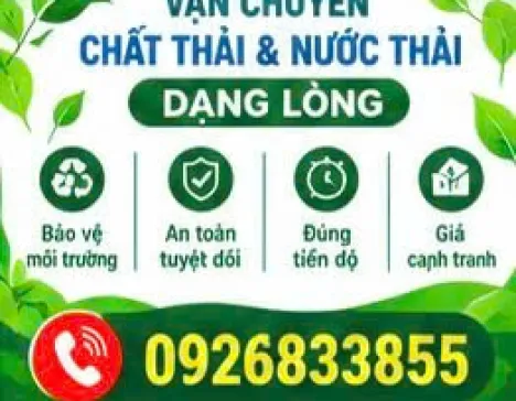 Vận Chuyển Nước Thải Chuyên Nghiệp Giá Rẻ