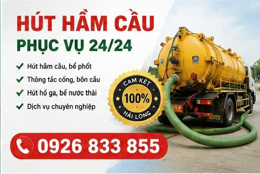 Hút hầm cầu chuyên nghiệp tphcm 