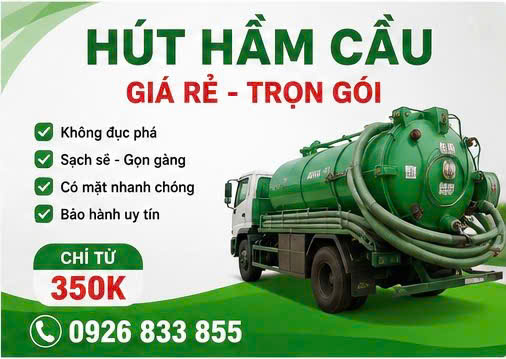 Hút hầm cầu uy tín