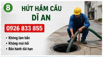 Hút hầm cầu dĩ an