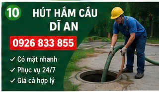 Hút hầm cầu dĩ an