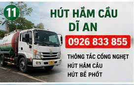 Hút hầm cầu dĩ an