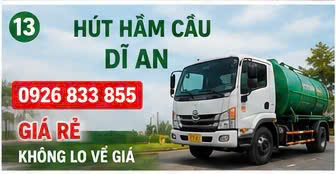Hút hầm cầu dĩ an 