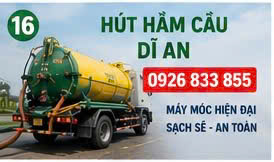 Hút hầm cầu dĩ an 