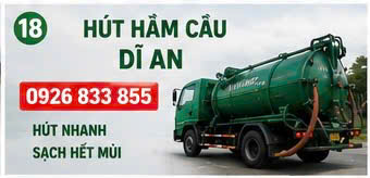 Hút hầm cầu dĩ an 