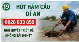 Hút hầm cầu dĩ an 
