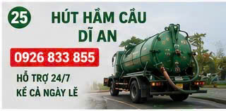 Hút hầm cầu dĩ an 