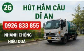 Hút hầm cầu dĩ an 