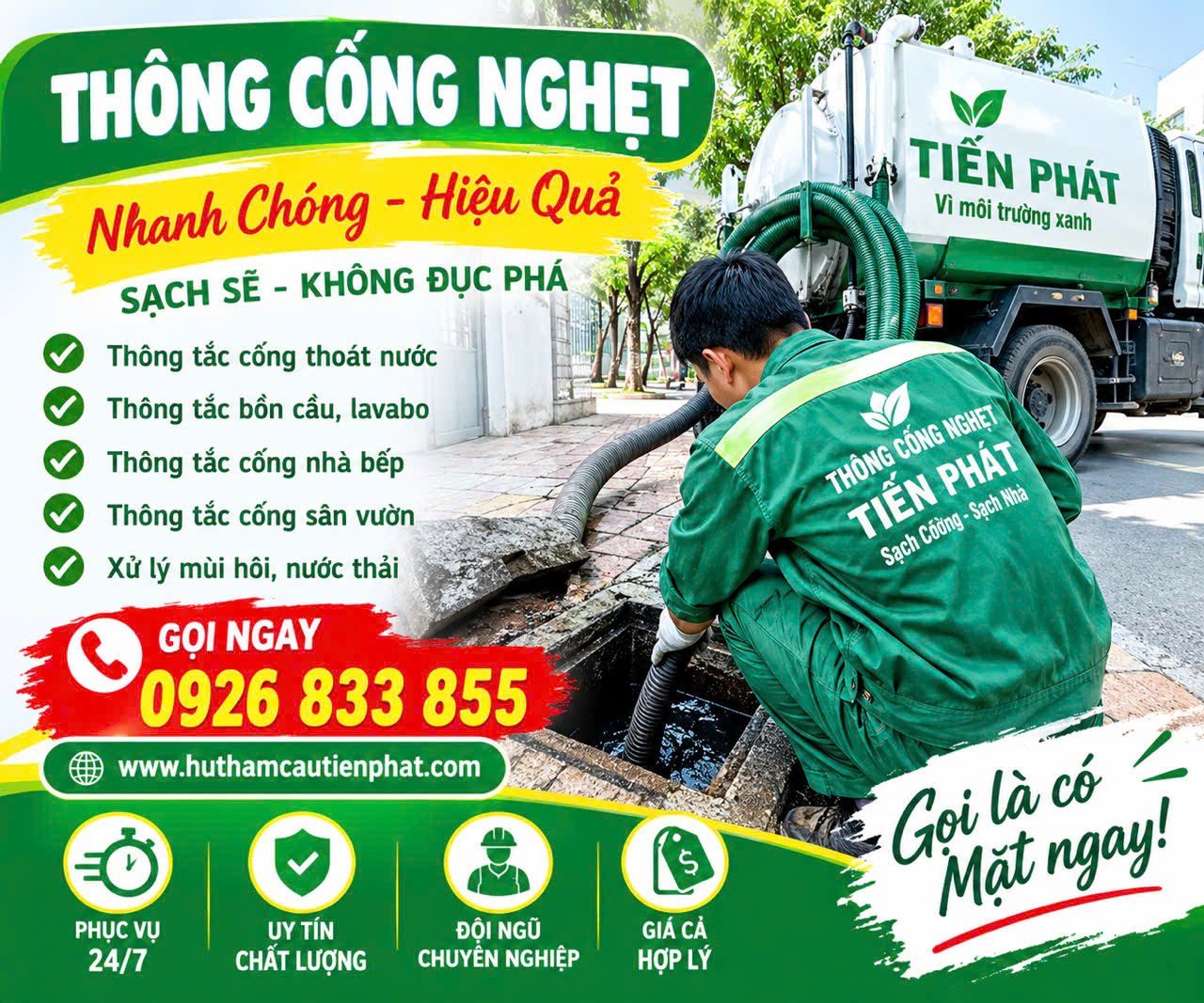 Thông cống nghẹt 