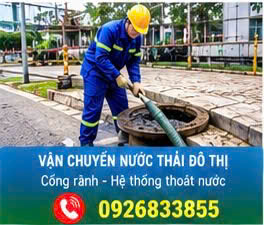 Vận chuyển nước thải sinh hoạt