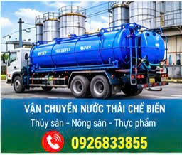 Vận chuyển nước thải sinh hoạt