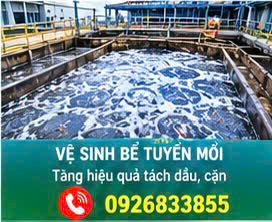 Vệ sinh bể chứa bùn thải