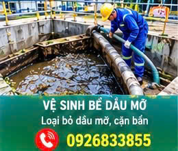 Vệ sinh bể chứa bùn thải