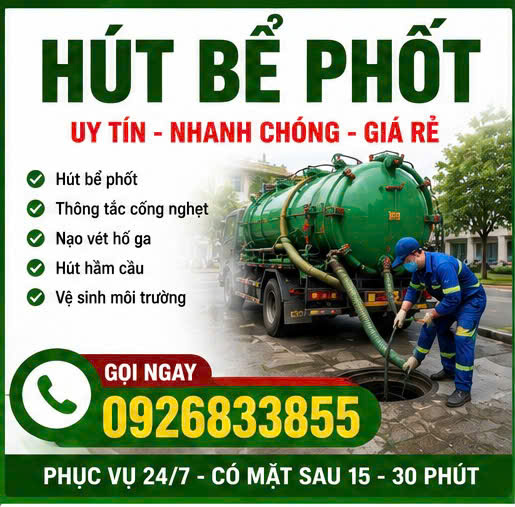 Hút bể phốt 10