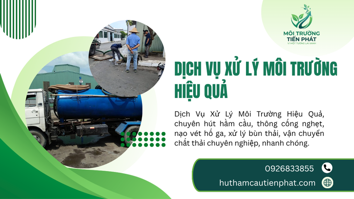 Dịch Vụ Xử Lý Môi Trường Hiệu Quả – Giải Pháp Toàn Diện Cho Gia Đình, Doanh Nghiệp Và Công Trình
