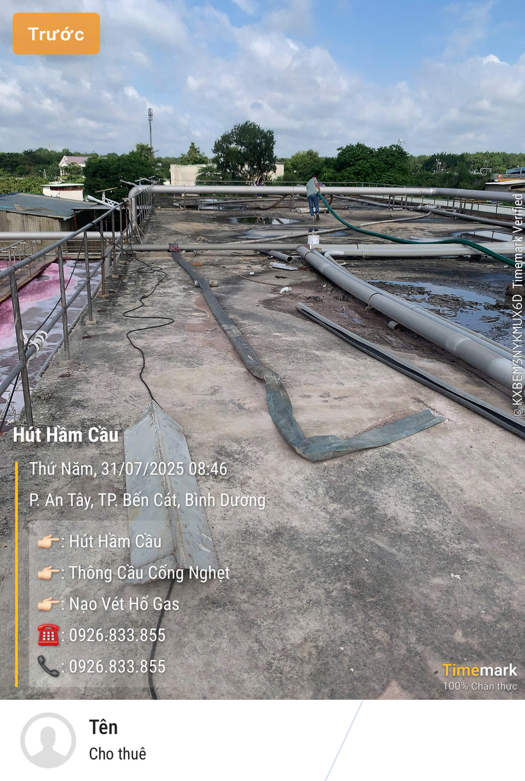Vệ Sinh Bể Nước Thải